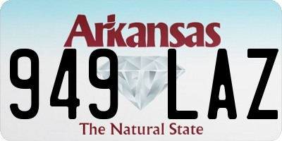 AR license plate 949LAZ