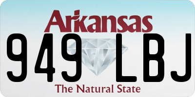 AR license plate 949LBJ