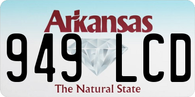 AR license plate 949LCD