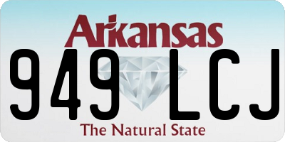 AR license plate 949LCJ