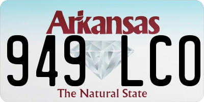 AR license plate 949LCO