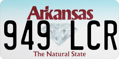 AR license plate 949LCR