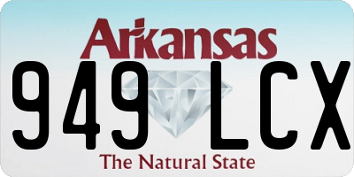 AR license plate 949LCX