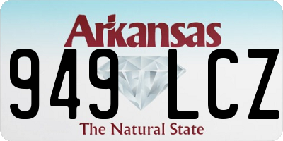 AR license plate 949LCZ