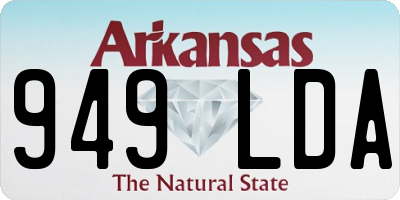 AR license plate 949LDA