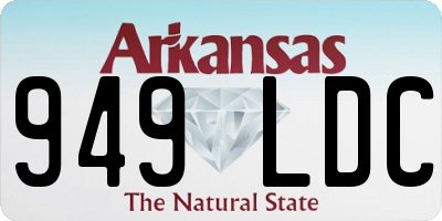AR license plate 949LDC