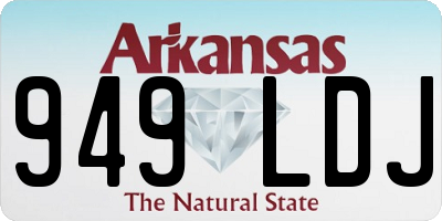AR license plate 949LDJ