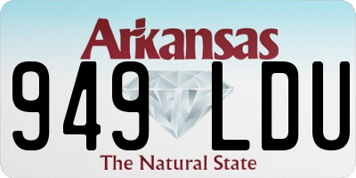 AR license plate 949LDU