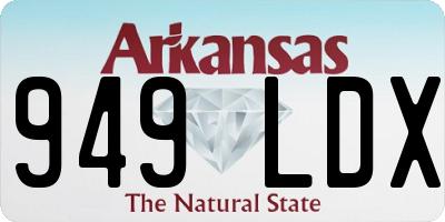 AR license plate 949LDX
