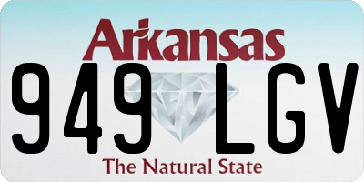 AR license plate 949LGV