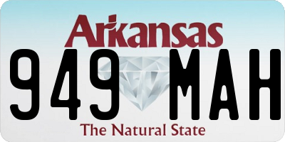 AR license plate 949MAH