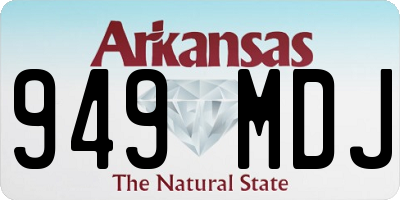 AR license plate 949MDJ
