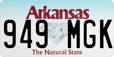 AR license plate 949MGK