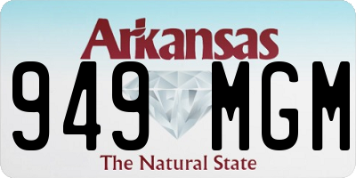 AR license plate 949MGM