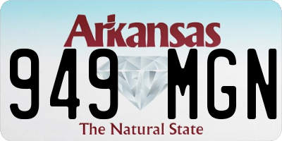 AR license plate 949MGN