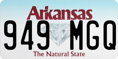 AR license plate 949MGQ