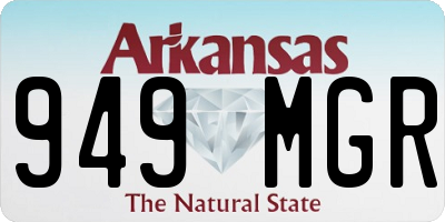 AR license plate 949MGR