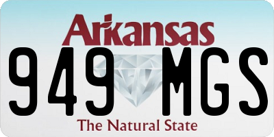 AR license plate 949MGS