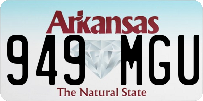 AR license plate 949MGU