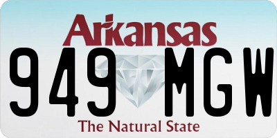 AR license plate 949MGW