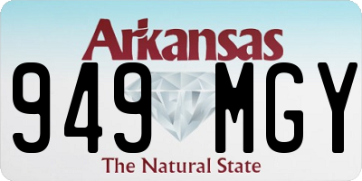 AR license plate 949MGY