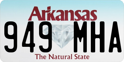 AR license plate 949MHA