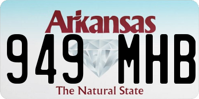 AR license plate 949MHB