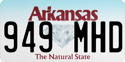 AR license plate 949MHD