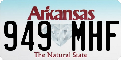 AR license plate 949MHF