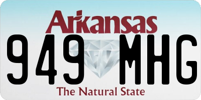 AR license plate 949MHG