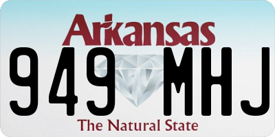 AR license plate 949MHJ