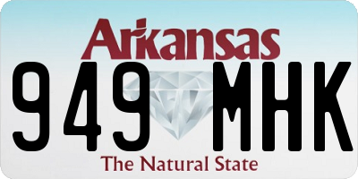 AR license plate 949MHK