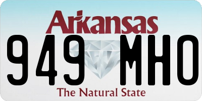 AR license plate 949MHO