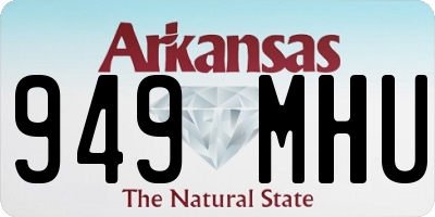 AR license plate 949MHU
