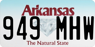 AR license plate 949MHW