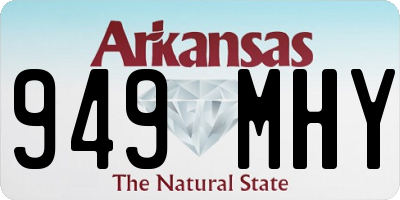 AR license plate 949MHY
