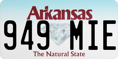 AR license plate 949MIE