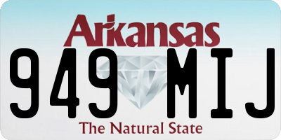 AR license plate 949MIJ