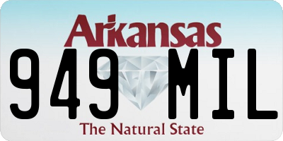 AR license plate 949MIL