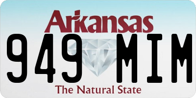 AR license plate 949MIM