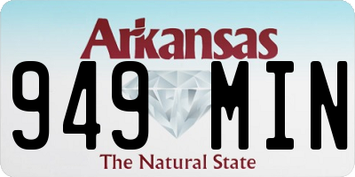 AR license plate 949MIN