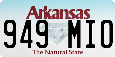 AR license plate 949MIO