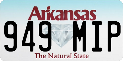 AR license plate 949MIP