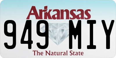 AR license plate 949MIY