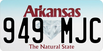 AR license plate 949MJC
