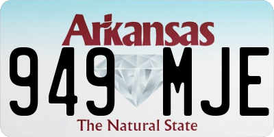 AR license plate 949MJE