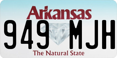 AR license plate 949MJH