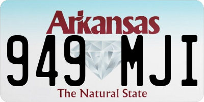 AR license plate 949MJI