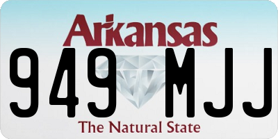 AR license plate 949MJJ