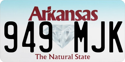 AR license plate 949MJK